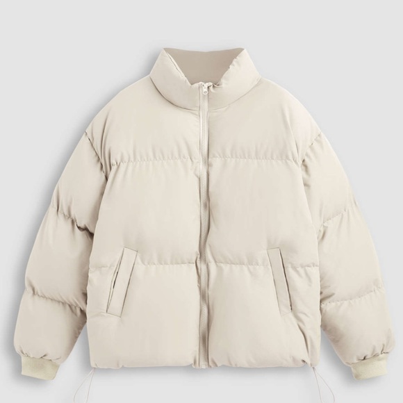 Cider Jackets & Coats New Cider Solid Zip Up Stand Collar Puffer